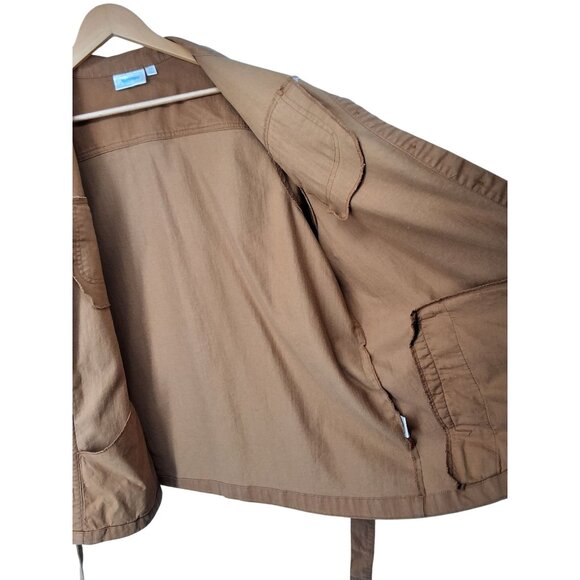 National Womens Button-Up Jacket 3X Brown - Picture 7 of 7